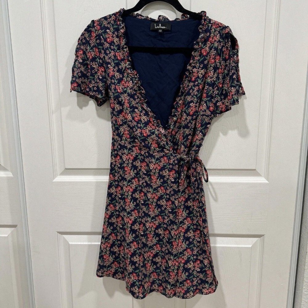 Women’s Lulus Dress Short Floral Multicolor Xsmall Xs